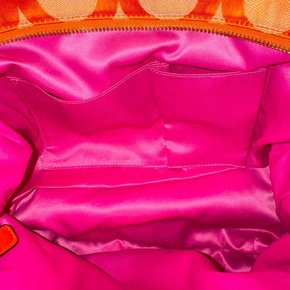 Y2K Coach Poppy op art glam tote shoulder bag - Picture 4 of 5